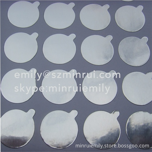Custom Blank Aluminum Foil Seal Stickers,essential Oil Bottle Foil Paper Sealing,aluminum Foil Seal Labels For Cosmetics 